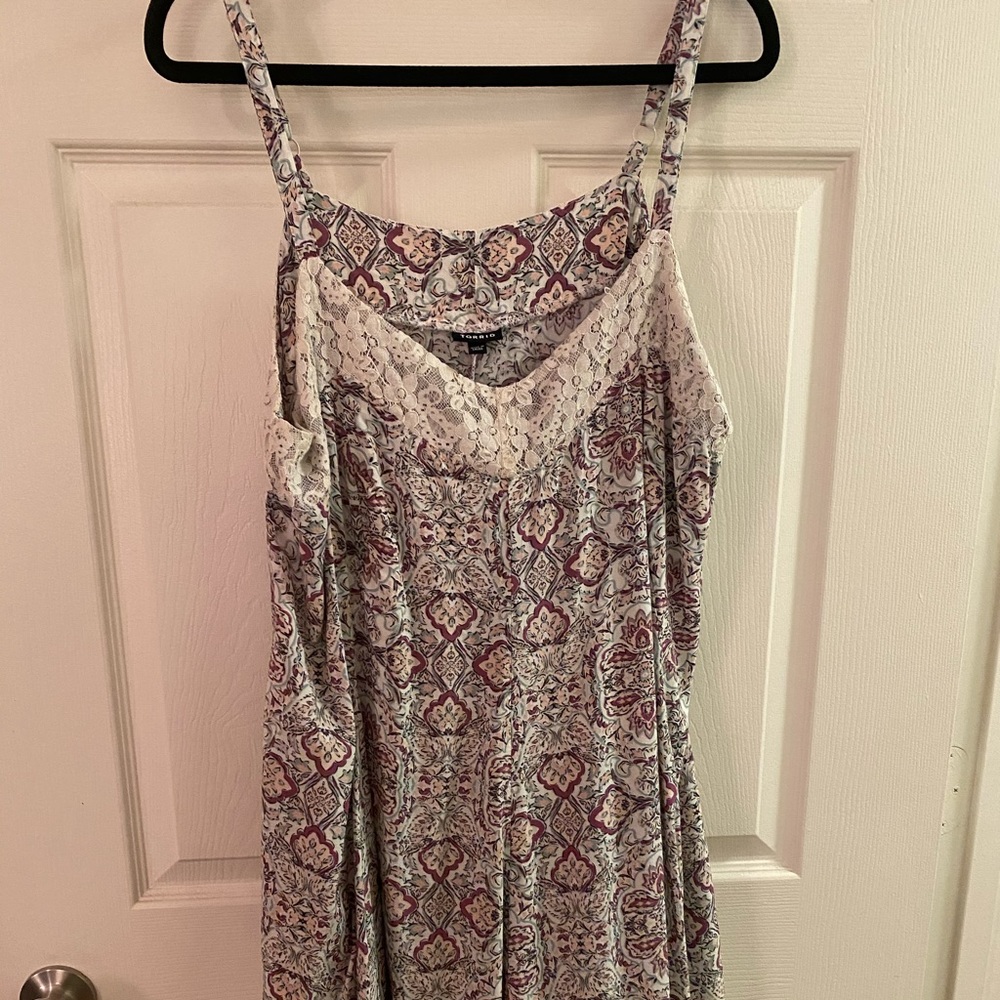 Torrid Boho Lace Detail Dress